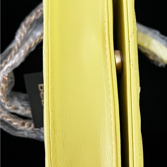 Bebe Yellow Quilted Women's Bag - Picture 5 of 11